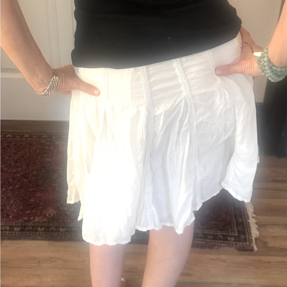 White Flowy Skirt